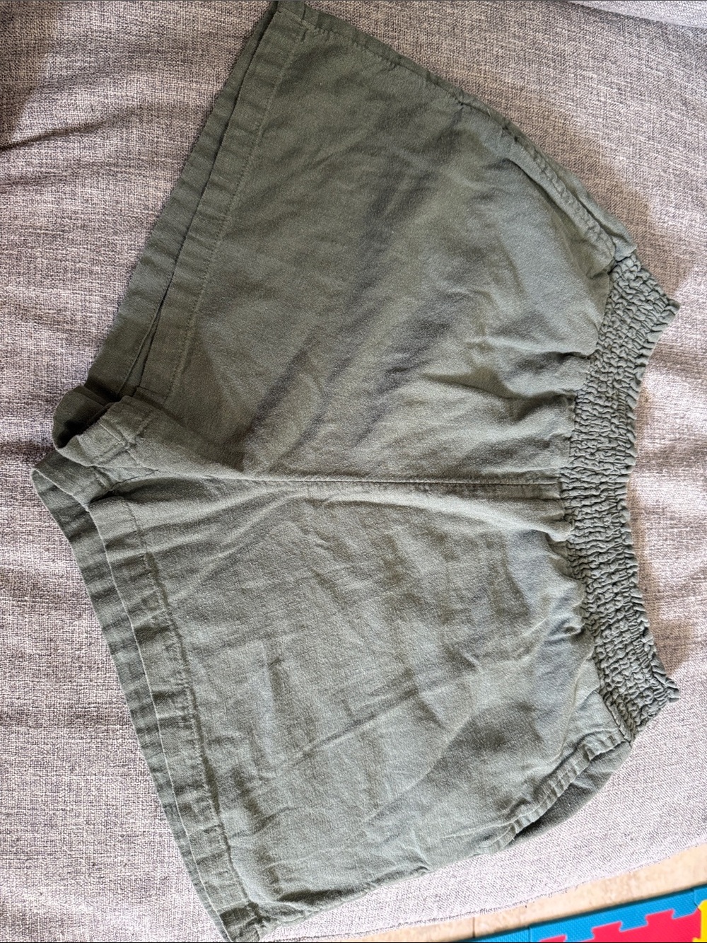 Universal Thread Olive High-Waist Smocked Shorts